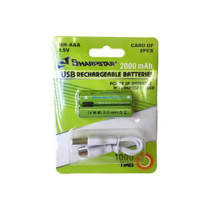 BATERÍAS/PILAS RECARGABLES POR USB AAA