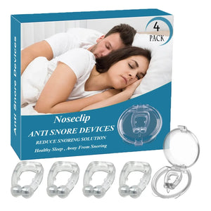 Clip Nasal Antirronquidos (Pack x4) – Duerme Mejor, Tú y Tu Pareja