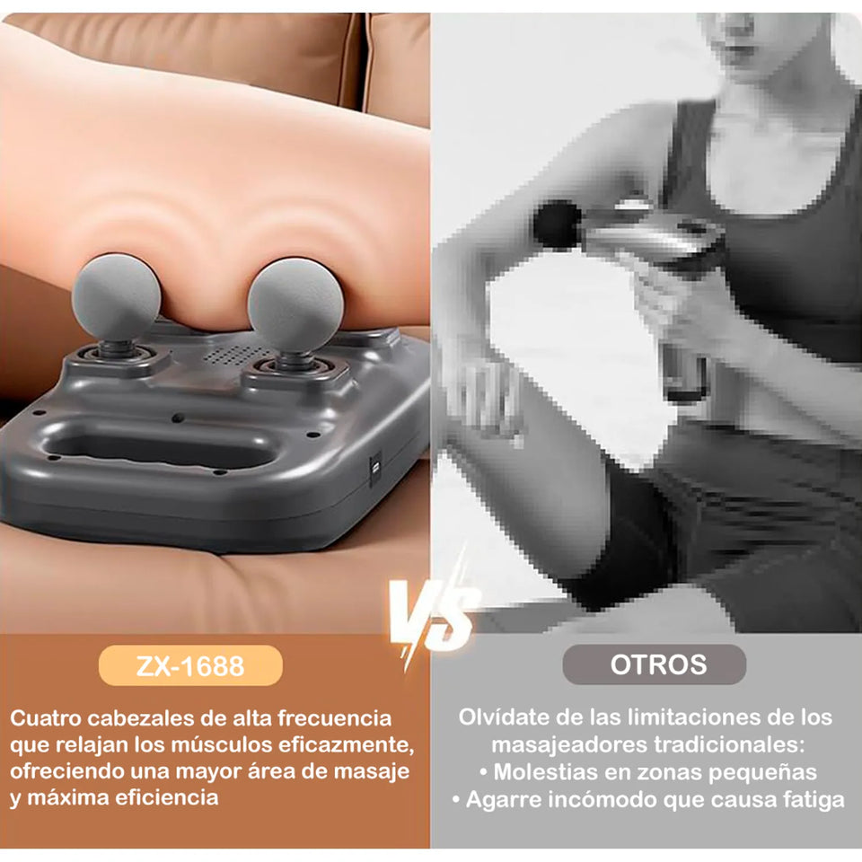 MASAJEADOR MUSCULAR DE 4 CABEZALES