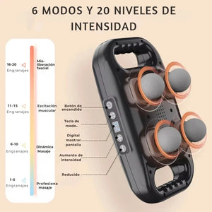 MASAJEADOR MUSCULAR DE 4 CABEZALES